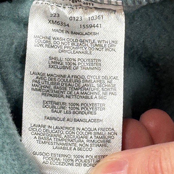 Columbia Fleece Jacket Full Zip Green Outdoors Activewear Womens Large - Picture 5 of 10